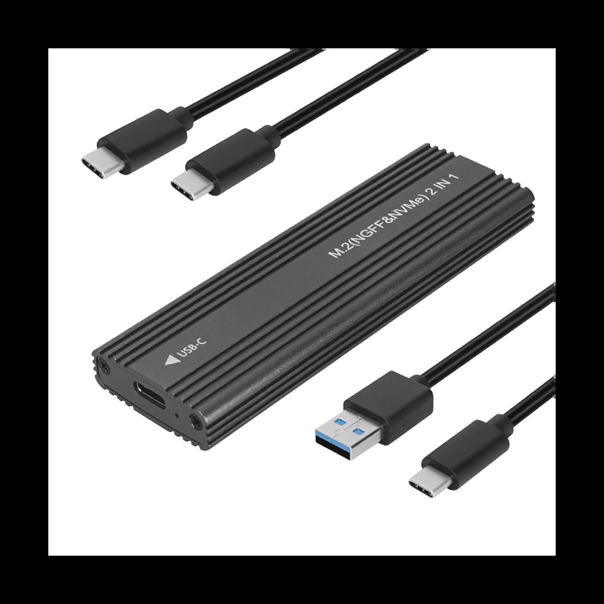 NVME/SATA   SSD Ŭ, SSD ̽ ڽ, USB 3.1 ŸԿ M.2 NGFF PCIe SSD ܺ Ŭ, , 10Gbps